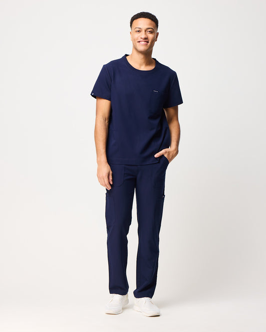 VICTOR Straight Leg Scrub Pants - Navy | SLTECH™