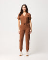LUCY Jogger Scrub Pants - Pecan Brown | SLTECH™