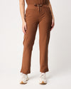 CLARISSA Skinny Leg Scrub Pants - Pecan Brown | SLTECH™