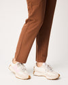 CLARISSA Skinny Leg Scrub Pants - Pecan Brown | SLTECH™