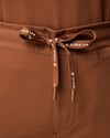 CLARISSA Skinny Leg Scrub Pants - Pecan Brown | SLTECH™
