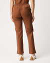 CLARISSA Skinny Leg Scrub Pants - Pecan Brown | SLTECH™