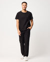HENRY Crew Neck Scrub Top - Black | SLTECH™