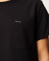 HENRY Crew Neck Scrub Top - Black | SLTECH™