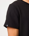 HENRY Crew Neck Scrub Top - Black | SLTECH™