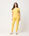 FLORENCE Three Chest Pocket Scrub Top - Meadow Yellow | SLTECH™