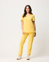CLARISSA Skinny Leg Scrub Pants - Meadow Yellow | SLTECH™