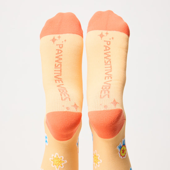 Lab3 Socks Scrub Lab Compression Socks – Orange | Pawsitive Vibes – Scrub Lab ...