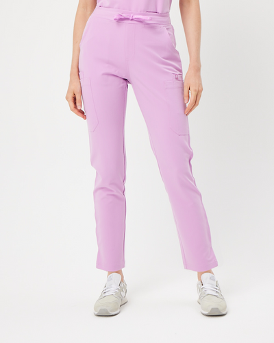 lavender skinny leg women's scrub pants