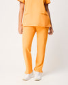 CLARISSA Skinny Leg Scrub Pants - Tangerine Orange | SLTECH™