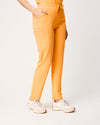 CLARISSA Skinny Leg Scrub Pants - Tangerine Orange | SLTECH™