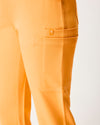 CLARISSA Skinny Leg Scrub Pants - Tangerine Orange | SLTECH™