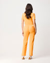 CLARISSA Skinny Leg Scrub Pants - Tangerine Orange | SLTECH™