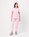 CLARISSA Skinny Leg Scrub Pants - Powder Pink | SLTECH™