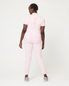 MARTHA Slim Cropped Scrub Pants - Powder Pink - CLEARANCE