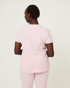 ELIZABETH Two Pocket Scrub Top - Powder Pink - | SLTECH™