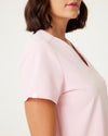 FLORENCE Three Chest Pocket Scrub Top - Powder Pink | SLTECH™