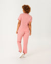 ELIZABETH Two Pocket Scrub Top - Peach Quartz | SLTECH™
