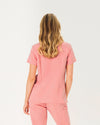 ELIZABETH Two Pocket Scrub Top - Peach Quartz | SLTECH™