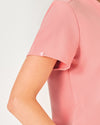 ELIZABETH Two Pocket Scrub Top - Peach Quartz | SLTECH™