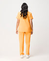ELIZABETH Two Pocket Scrub Top - Tangerine Orange | SLTECH™