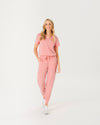 FLORENCE Three Chest Pocket Scrub Top - Peach Quartz | SLTECH™
