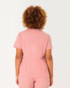 FLORENCE Three Chest Pocket Scrub Top - Peach Quartz | SLTECH™