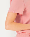 FLORENCE Three Chest Pocket Scrub Top - Peach Quartz | SLTECH™