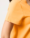 FLORENCE Three Chest Pocket Scrub Top - Tangerine Orange | SLTECH™