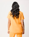 FLORENCE Three Chest Pocket Scrub Top - Tangerine Orange | SLTECH™