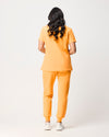 FLORENCE Three Chest Pocket Scrub Top - Tangerine Orange | SLTECH™