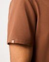 IAN Three Pocket Scrub Top - Pecan Brown | SLTECH™