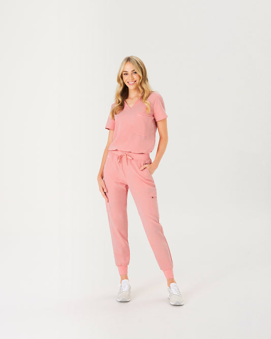 LUCY Jogger Scrub Pants - Peach Quartz | SLTECH™