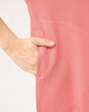 MABEL Mandarin Collar Scrub Top - Peach Quartz | SLTECH™