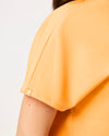MABEL Mandarin Collar Scrub Top - Tangerine Orange | SLTECH™