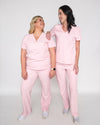 EDITH Straight Leg Scrub Pants - Powder Pink | SLTECH™