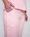 EDITH Straight Leg Scrub Pants - Powder Pink | SLTECH™