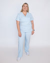 EDITH Straight Leg Scrub Pants - Powder Blue | SLTECH™