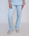 EDITH Straight Leg Scrub Pants - Powder Blue | SLTECH™