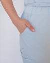 EDITH Straight Leg Scrub Pants - Powder Blue | SLTECH™