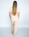 EDITH Straight Leg Scrub Pants - Beige | SLTECH™
