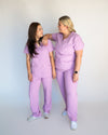 EDITH Straight Leg Scrub Pants - Lavender | SLTECH™