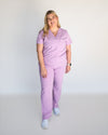 EDITH Straight Leg Scrub Pants - Lavender | SLTECH™
