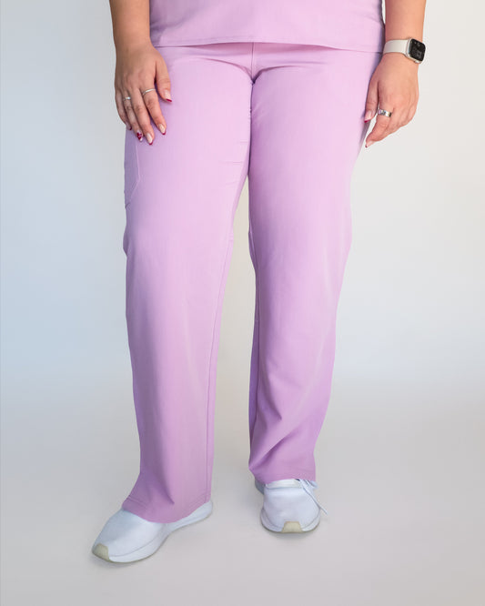 EDITH Straight Leg Scrub Pants - Lavender | SLTECH™