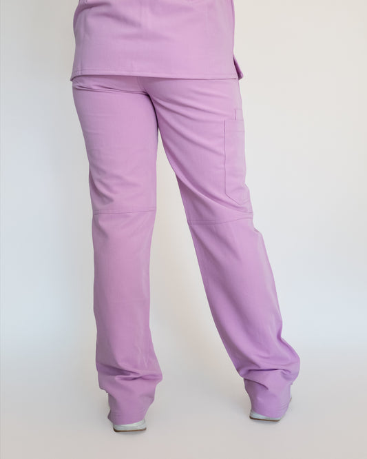 EDITH Straight Leg Scrub Pants - Lavender | SLTECH™