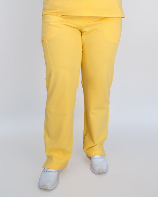 EDITH Straight Leg Scrub Pants - Yellow | SLTECH™