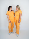 EDITH Straight Leg Scrub Pants - Orange | SLTECH™