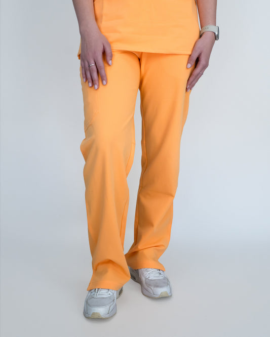 EDITH Straight Leg Scrub Pants - Orange | SLTECH™