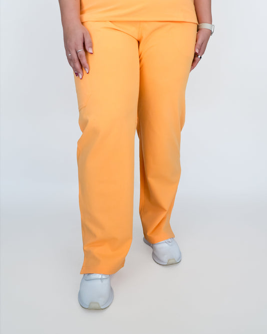 EDITH Straight Leg Scrub Pants - Orange | SLTECH™