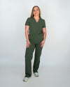 EDITH Straight Leg Scrub Pants - Khaki | SLTECH™